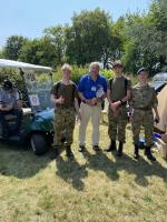 Mike Stamford and some volunteers